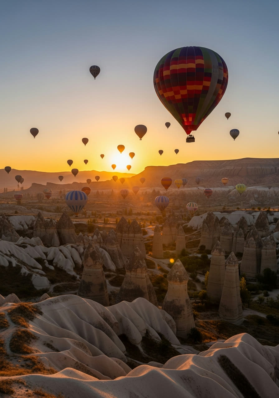 Coucher de soleil sur Istanbul et le Bosphore